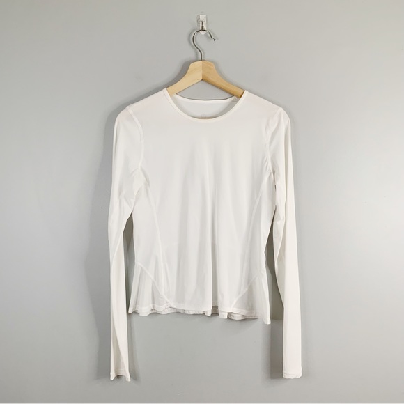 Lululemon Look Ahead Run Long Sleeve White Lightweight Top Shirt UV Protection 4 - Picture 1 of 10